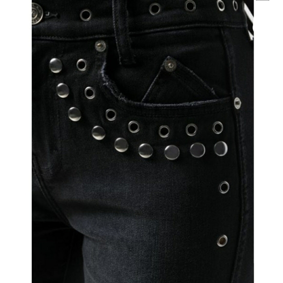 CURRENT Elliott Skinny Stiletto Jeans With Studs - Picture 13 of 13